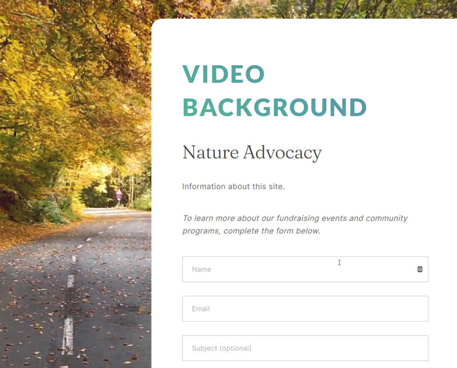 Video Background Website